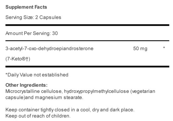 7-Keto 50 mg 60ct Capsules-119