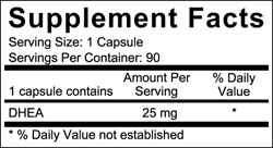 DHEA 25mg 90ct Tablets-39