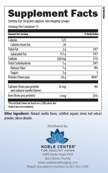 Noble Pea Protein - Vanilla 450g-562