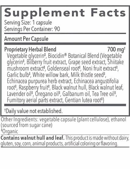 Biocidin Broad Spectrum Capsules - Image 2