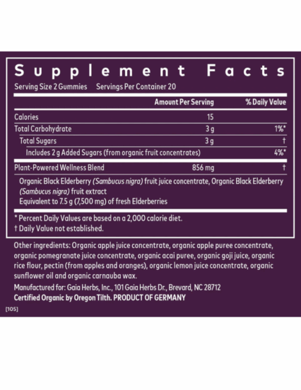 Black Elderberry Adult Daily Gummies - Image 2